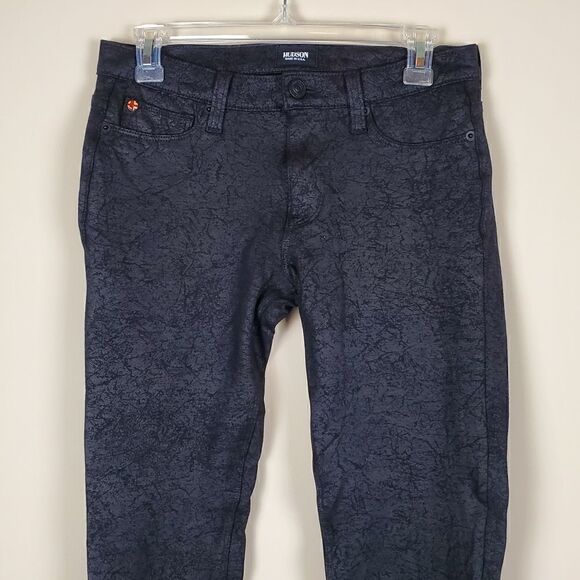Hudson Black Nico Midrise Super Skinny Pants Size 27 - Picture 2 of 10